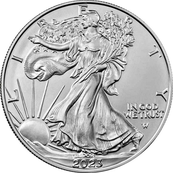 2023 American Silver Eagle Uncirculated 99.9% Silver 1 Troy Oz $1 Coin - Picture 2 of 7